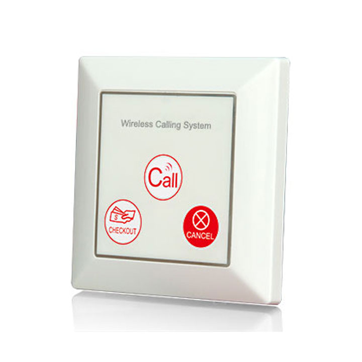 3-button portable free wireless calling button