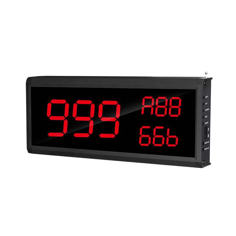 3-area wireless calling receiver display