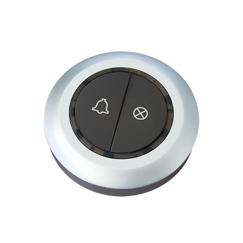 2-button waterproof calling button (silver)