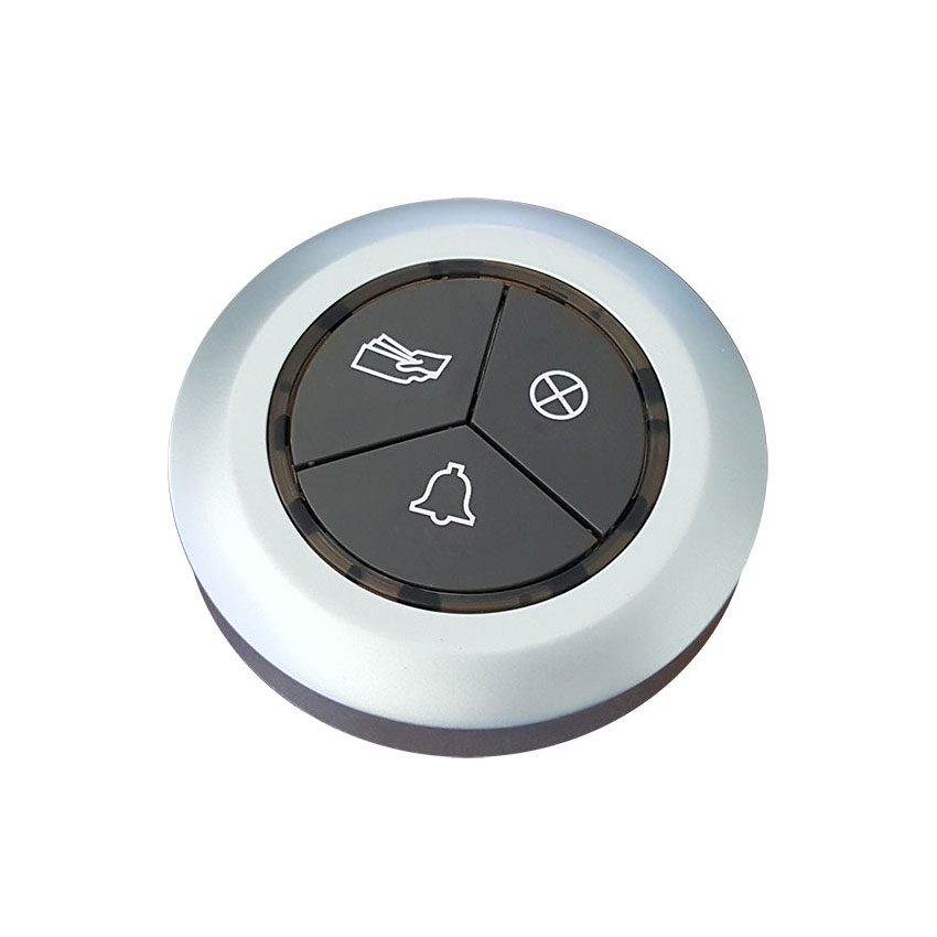 3-button waterproof calling button (silver)