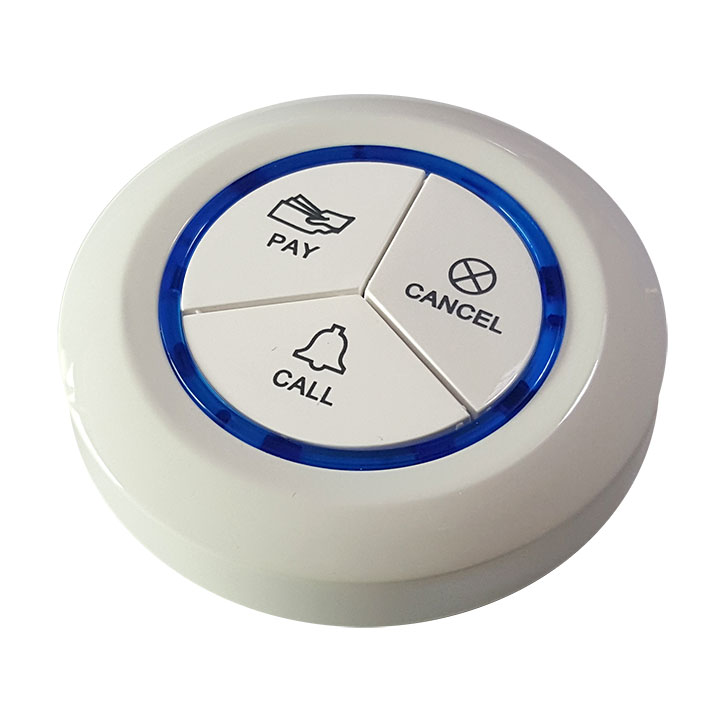 3-button waterproof calling button (white)