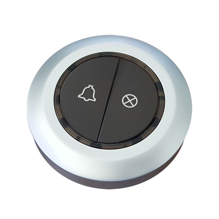 2-button waterproof calling button (silver)